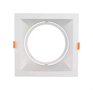 SPOT EMBUTIR BRANCO MR16 QUADRADO 10,2X10,2X6,5CM GAYA 723