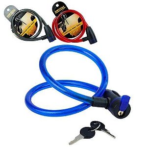 CABO ANTIFURTO 14MM X 80CM 2 CHAVES COLOR