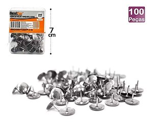PERCEVEJO NIQUELADO DE 10,5MM COM 100 PEÇAS