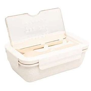 MARMITA DE FIBRA BAMBU E PP 3 PÇS COM TALHER