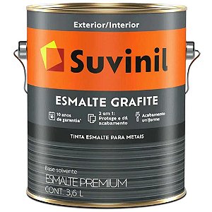 ESMALTE SOLV COR E PROTECAO FOSCO GRAFITE ESCURO 3,6L SUVINIL