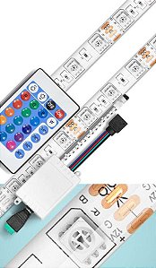 FITA LED 12V 060 LEDS 5050 RGB 5 METROS LUMANTI 14,4W 1140 LUMENS IP65 KIT