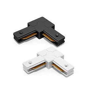 CONECTOR TIPO L TRILHO ELETRIFICADO BRANCO LUMANTI