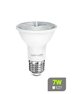 LAMPADA LED PAR20 7W BIV 3000K 36 BIVOLT LUMANTI