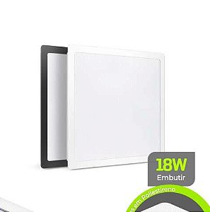 PLAFON LED BACKSTAGE EMBUTIR 18W BIV 6500K QUADRAD LUMANTI 220X220X24 1620LM