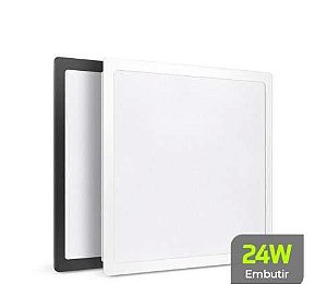 PLAFON LED BACKSTAGE EMBUTIR 24W BIV 3000K QUADRAD LUMANTI 290X290X24 2160LM
