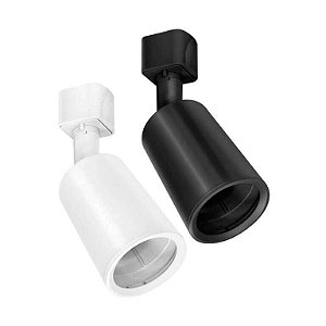 SPOT TUBE MR16 P/TRILHO ELETRIFICADO PRETO LUMANTI