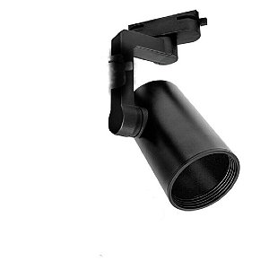 SPOT TUBE PAR20 P/TRILHO ELETRIFICADO PRETO LUMANTI