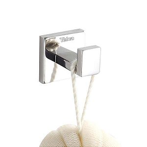 GANCHO BANHEIRO POLIDO QUADRADO TELCA 74305