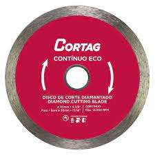 DISCO DIAMANTADO 110MM CONTINUO ECO CORTAG FURO 20 MM