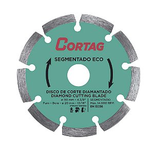 DISCO DIAMANTADO 110MM SEGMENTADO ECO CORTAG