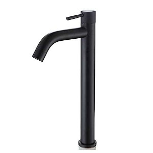 TORNEIRA LAV MESA ALTA FIXA 1/4 V. PRETO TELCA XSMF-8622