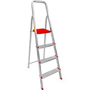 ESCADA ALUMINIO 4 DEGRAUS BOTAFOGO