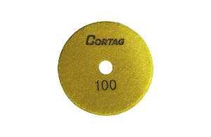 DISCO DIAMANTADO 100MM POLIMENTO SECO/UMIDO  G100  CORTAG