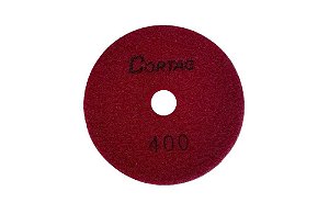 DISCO DIAMANTADO 100MM POLIMENTO SECO/UMIDO G400 CORTAG