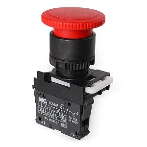 BOTAO IMPULSAO MARGIRIUS COGUMELO CURTO 1NF VERMELHO