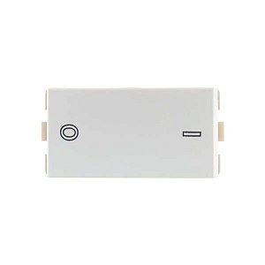 MODULO SLEEK INT BIPOLAR SIMPLES 10A-250V BRANCO MARGIRIUS