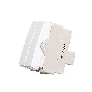 MODULO SLEEK INT DUPLO PARALELO 10A-250V BRANCO MARGIRIUS