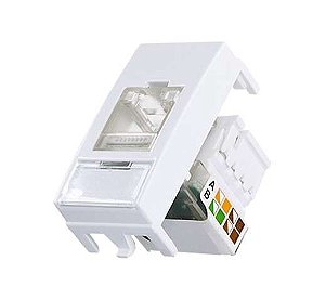MODULO SLEEK TOMADA RJ45 CAT6 BRANCO MARGIRIUS
