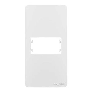 TAMPA CONDULETE 1" 1P HORIZONTAL SLEEK BRANCO MARGIRIUS