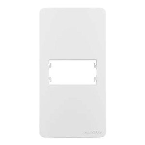 TAMPA CONDULETE 1" 1P HORIZONTAL SLEEK BRANCO MARGIRIUS