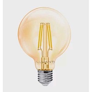 LAMPADA LED VINTAGE GLOBO G95 LED FILAMENTO 4W 2400K E-27 AUTOVOLT 440 LUMENS