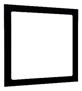 PLAFON LED BACKSTAGE EMBUTIR 24W BIV 6500K QUADRADO PRETO LUMANTI 290X290X24 2160LM