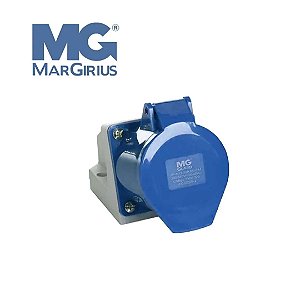 TOMADA FEMEA 2P+T MARGIRIUS 200/250V 32A
