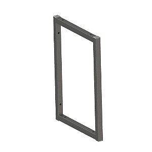 SUPORTE INDUSTRIAL MODULARE 1 NIVEL 29,4 X 39,5 X 2,0 CM PRETO MULTIVISAO