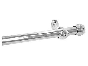 KIT VARAO GROSSO 2,00MT CROMADO ALUMARK