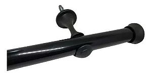 KIT VARAO GROSSO 2,00MT PRETO ALUMARK