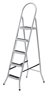 ESCADA ACO DOMICILIAR 5 DEGRAUS CANAL