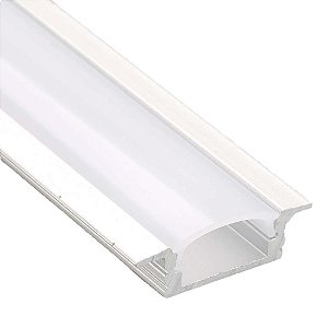 PERFIL LED EMBUTIR 3 METROS 40 X 12MM BRANCO FOSCO LUMANTI