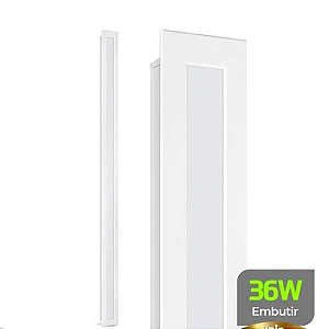PLAFON LED EMBUTIR 36W 6500K RETANGULAR LUMNTI 1220X100X33 3600LM