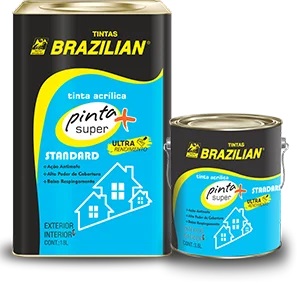 TINTA PAREDE (B) STAND. PINTA SUPER+ BRANCO FOSCO 18,0L LT BRAZILIAN