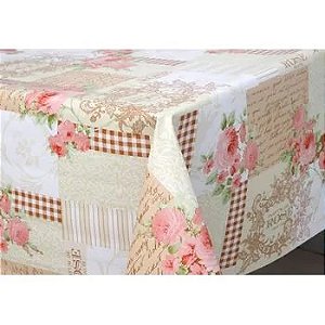 TOALHA MESA CLASSIC PARFUM ROSE 1,37M X METRO KAPAZI