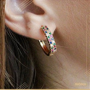 ARGOLA BANHADA EM OURO 18K AG243