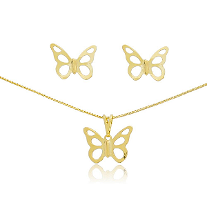 CONJUNTO BANHADO EM OURO 18K CJF-01208