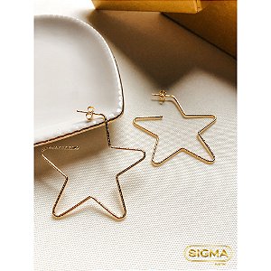BRINCO ESTRELAS BANHADO EM OURO 18K BRF636