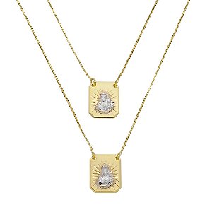 ESCAPULÁRIO BANHADO EM OURO 18K EC-00032