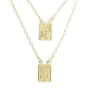 ESCAPULÁRIO BANHADO EM OURO 18K EC-00014