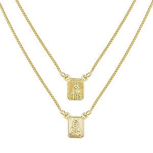 ESCAPULÁRIO BANHADO EM OURO 18K EC-00013