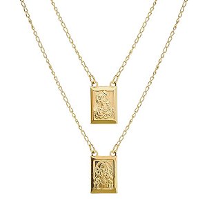 ESCAPULÁRIO BANHADO EM OURO 18K EC-00009