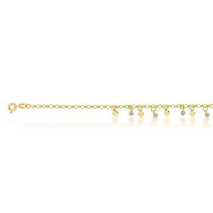 PULSEIRA BANHADA EM OURO 18K 00623/13