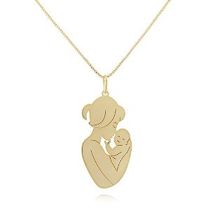 GARGANTILHA BANHADO EM OURO 18K CLS-1921-FO 45CM5CM