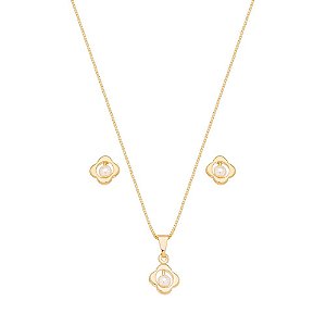 CONJUNTO TREVO PÉROLA BCF 573