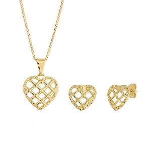 CONJUNTO CORAÇÃO XADREZ BCF 265