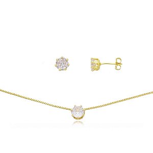 CONJUNTO BANHADO A OURO 18K CJFC-01225
