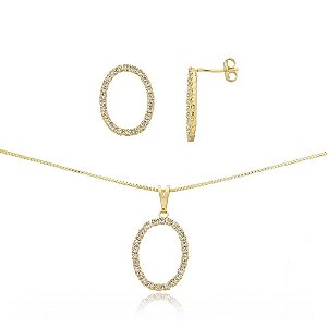 CONJUNTO BANHADO A OURO 18K CJFC-01240