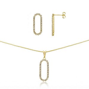CONJUNTO BANHADO EM OURO 18K CJFC-01241
